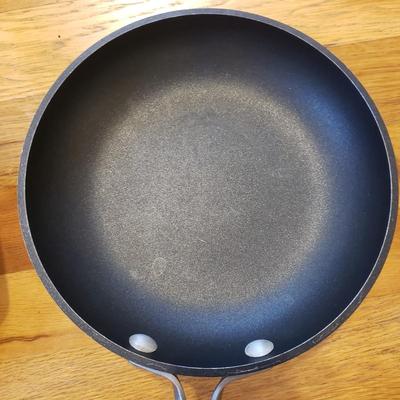 Eight Piece Calphalon, All-Clad and NSF Pots and Pans (K-KD)