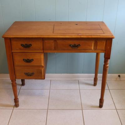 Vintage Singer Sewing Machine Desk