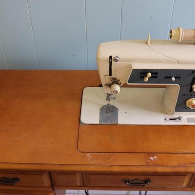 Vintage Singer Sewing Machine Desk