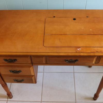Vintage Singer Sewing Machine Desk