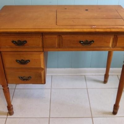 Vintage Singer Sewing Machine Desk