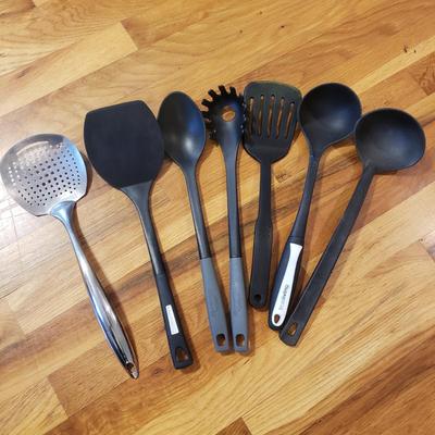 Large Utensil Lot - Kitchen Aid, OXO, Calphalon and More (K-KD)