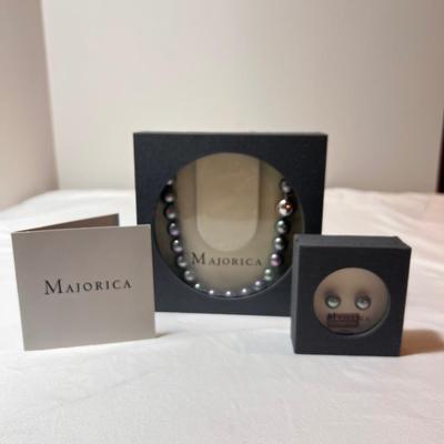 Majorica Necklace & Matching Earrings (K-RG)