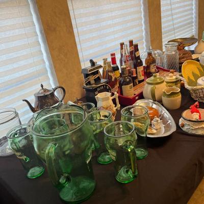 Coke Set, Vintage Beer Bottles, Glassware