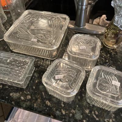 Refrigerator Boxes, Arcoric Dishes, Corning Ware