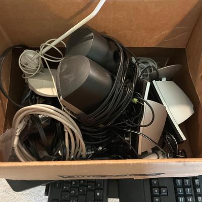 Computer Desk, Monitor & keyboards