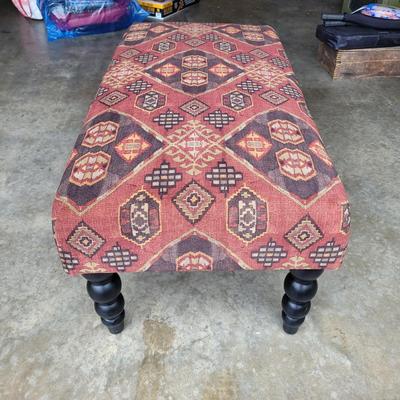 Multi-Colored Upholstered Bench (G-EL)