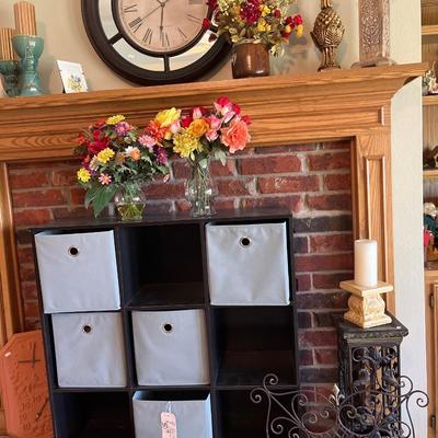 Cubby Holder, Metal decor, clock & more