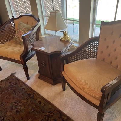 Chairs, End Table, Rug
