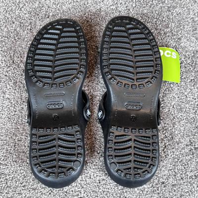 Birkenstock and Crocs Black Rubber Shoes - Women’s Size 11 (GB2-DZ)