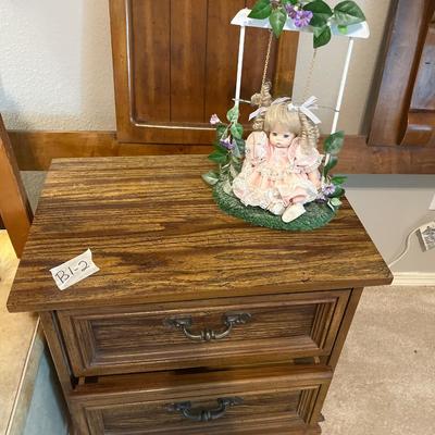 King Headboard Nightstand, Stool, Box