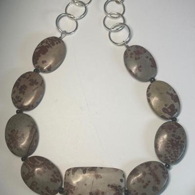 Stone, wood & bead necklaces