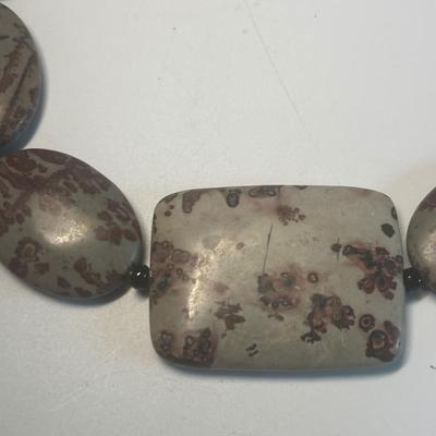 Stone, wood & bead necklaces