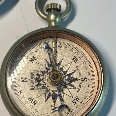 Vintage Leedawl compass & New Haven Pedometer