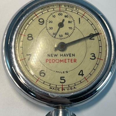 Vintage Leedawl compass & New Haven Pedometer