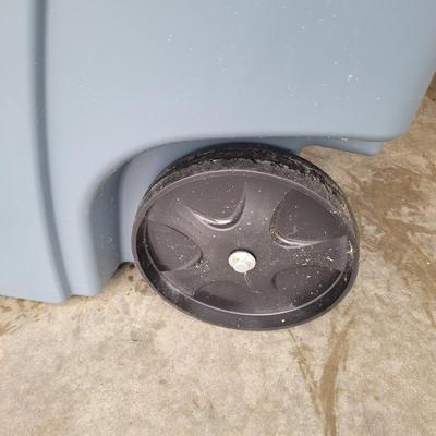 Two Rolling Rubbermaid Trash Bins (G-EL)
