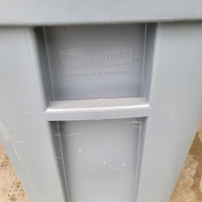Two Rolling Rubbermaid Trash Bins (G-EL)
