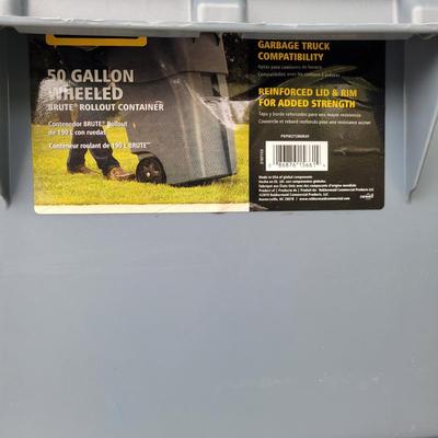 Two Rolling Rubbermaid Trash Bins (G-EL)