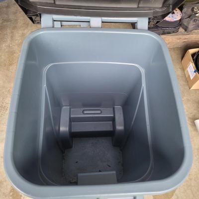 Two Rolling Rubbermaid Trash Bins (G-EL)