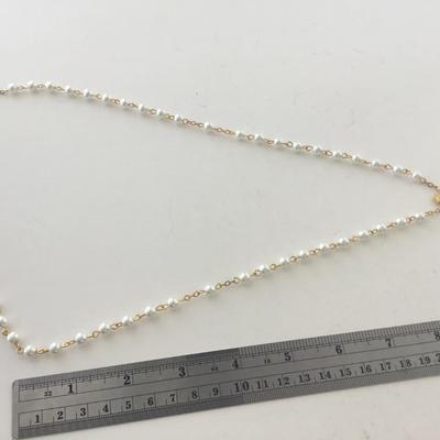 Purity marked vintage rosary necklace