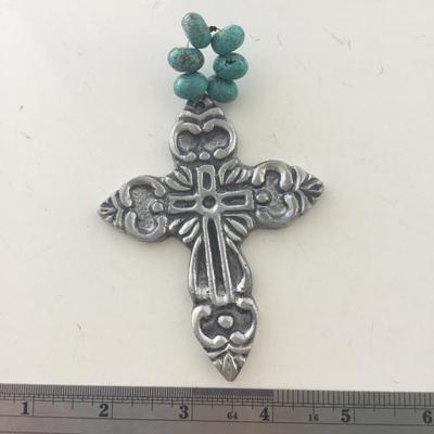 Cross charm keychain type