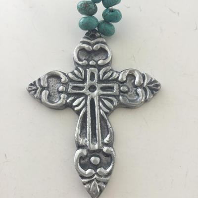 Cross charm keychain type