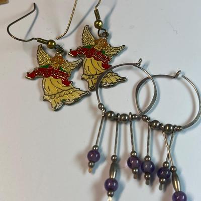 Variety of pierced earrings