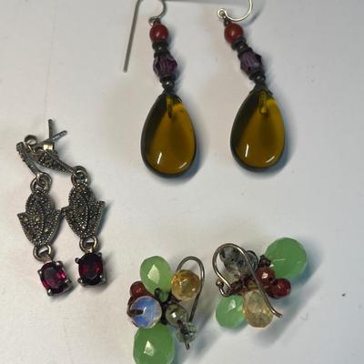 Stone earrings