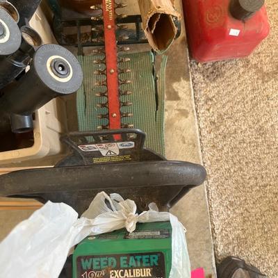 Yard chemicals, garden tools, sprayers