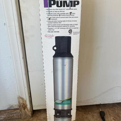 Submersible pump and tractor arms