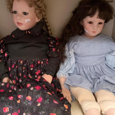 Three Porcelain Dolls