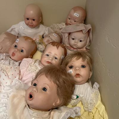 9 Handmade Porcelain Dolls