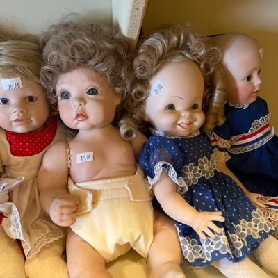 8 Porcelain Dolls