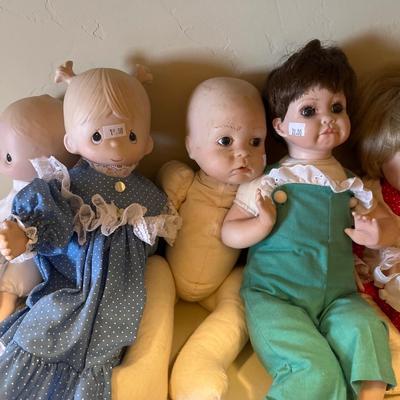 8 Porcelain Dolls