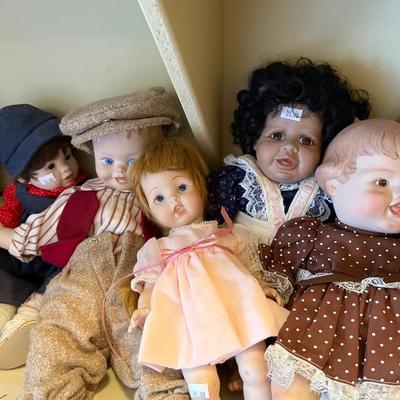 13 Porcelain Dolls sweet Faces