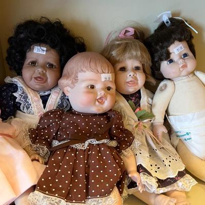 13 Porcelain Dolls sweet Faces
