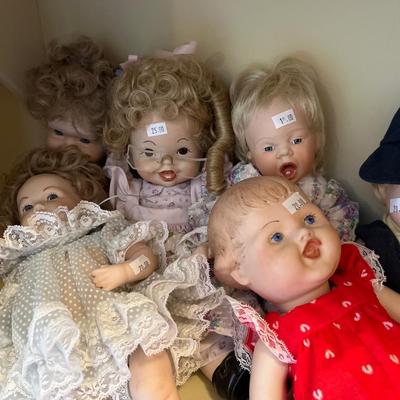 13 Porcelain Dolls sweet Faces