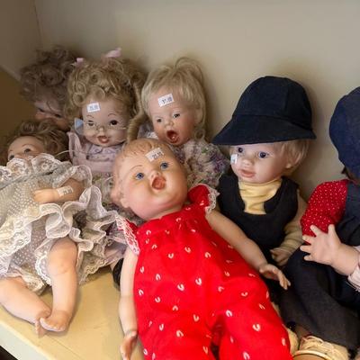 13 Porcelain Dolls sweet Faces