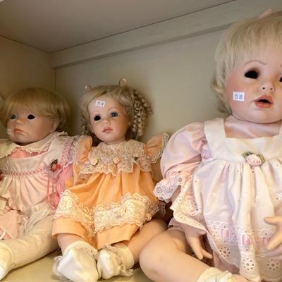 Six Porcelain Dolls