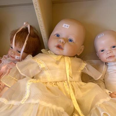 Six Porcelain Dolls