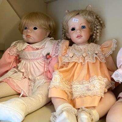 Six Porcelain Dolls