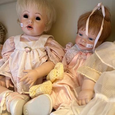 Six Porcelain Dolls
