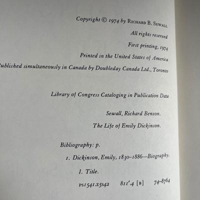 The life of Emily Dickinson by Richard B Sewall
