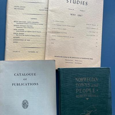 Various books regarding Scandinavia