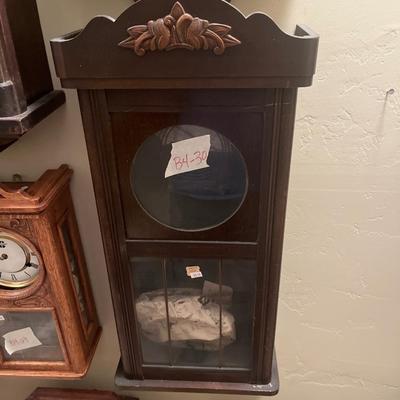 2 vintage clocks and 1 housing