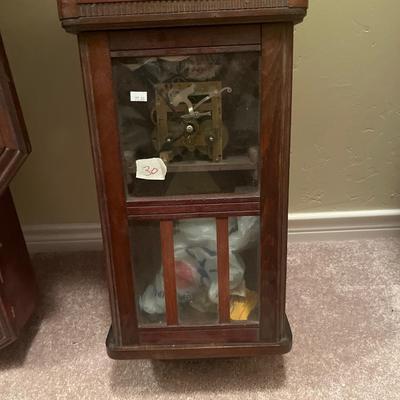 2 vintage clocks and 1 housing