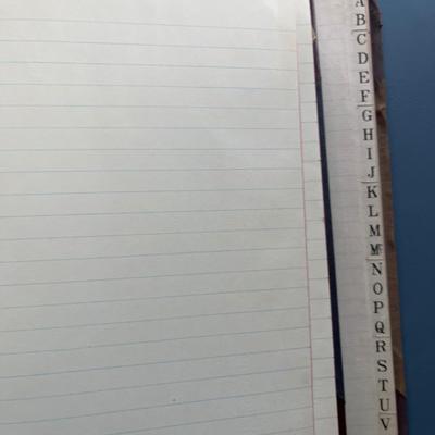 Vintage book container, ledgers