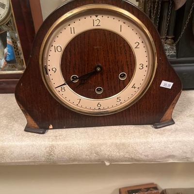 3 vintage clocks and 1 vintage cuckoo clock