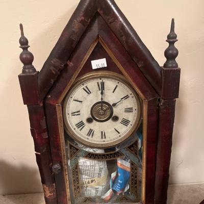3 vintage clocks and 1 vintage cuckoo clock