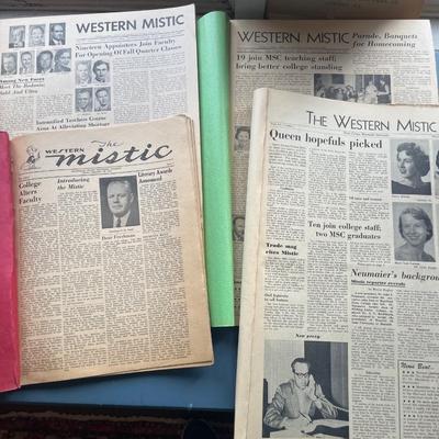 Moorhead State Teachers College, The Western Mystic, newspapers 1940s & 1950s